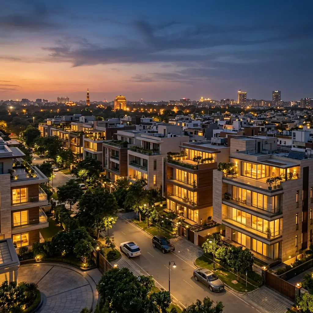 Premium residential neighbourhood in Delhi